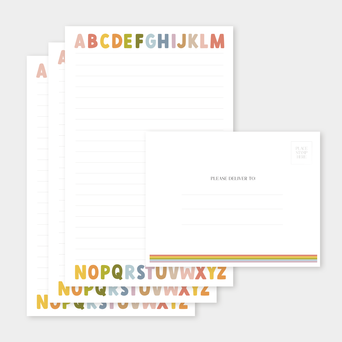 Writing Stationery - ABCs