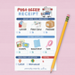 Kids Pretend Play Post Office Notepad