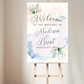 Azure Watercolor Welcome Sign